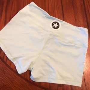 Savage Barbell Sea foam green shorts